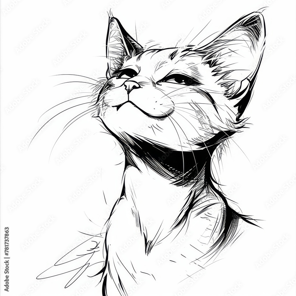 Content Cat Sketch

