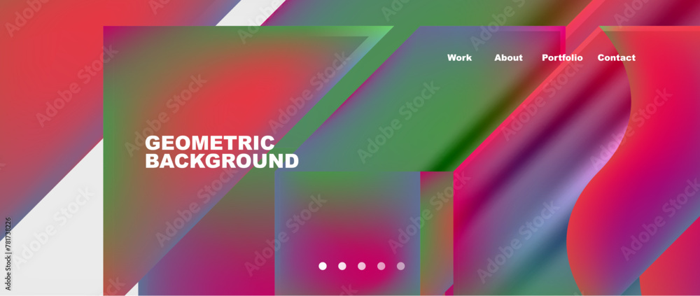 Abstract geometric shapes web design page. Vector Illustration For Wallpaper, Banner, Background, Card, Book Illustration, landing page Abstract geometric shapes web design page. Vector Illustration For Wallpaper, Banner, Background, Card, Book Illustration, landing page