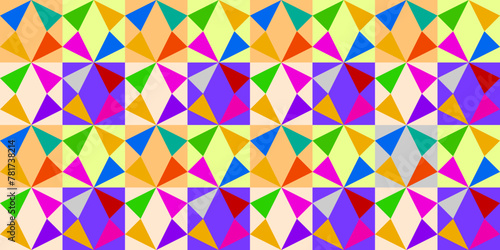 colorful abstract pattern formed from colorful triangles
