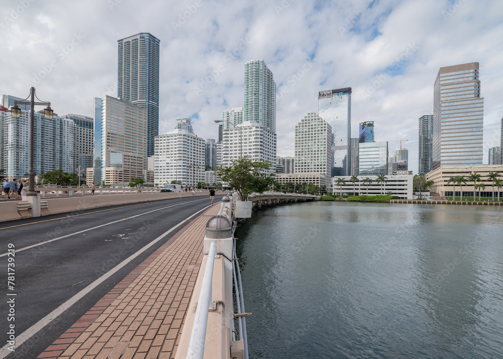 Obraz premium Miami summer view in the city