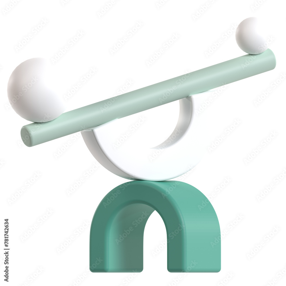 Abstract Balancing geometric 3D Object Abstract Balancing geometric 3D Object