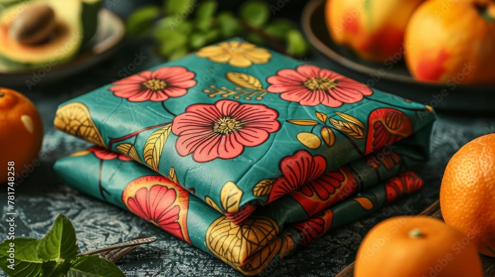 Beeswax wraps replacing plastic cling wrap to store food, Reusable alternatives