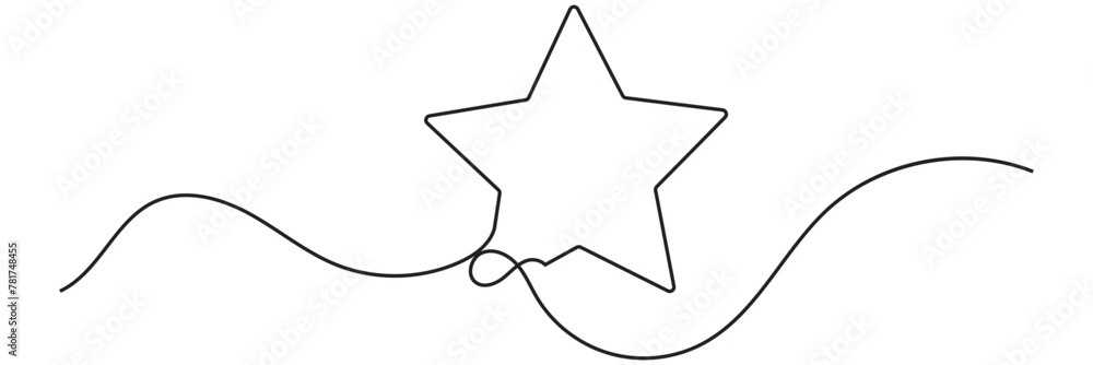 Star in continuous line drawing style. Line art star icon. Vector illustration. Abstract background. greeting card, banner, and poster concept. Minimalism design. Vector illustration Star in continuous line drawing style. Line art star icon. Vector illustration. Abstract background. greeting card, banner, and poster concept. Minimalism design. Vector illustration
