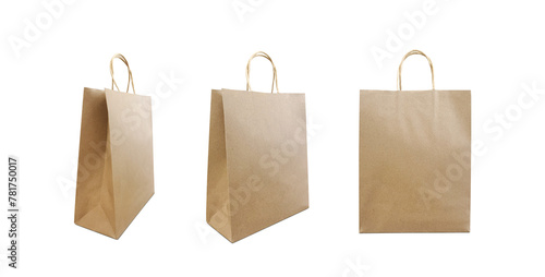 brown paper bag Shopping bags PNG transparent