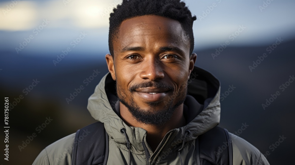 portrait of happy young black man on gray background. portrait of happy young black man on gray background.