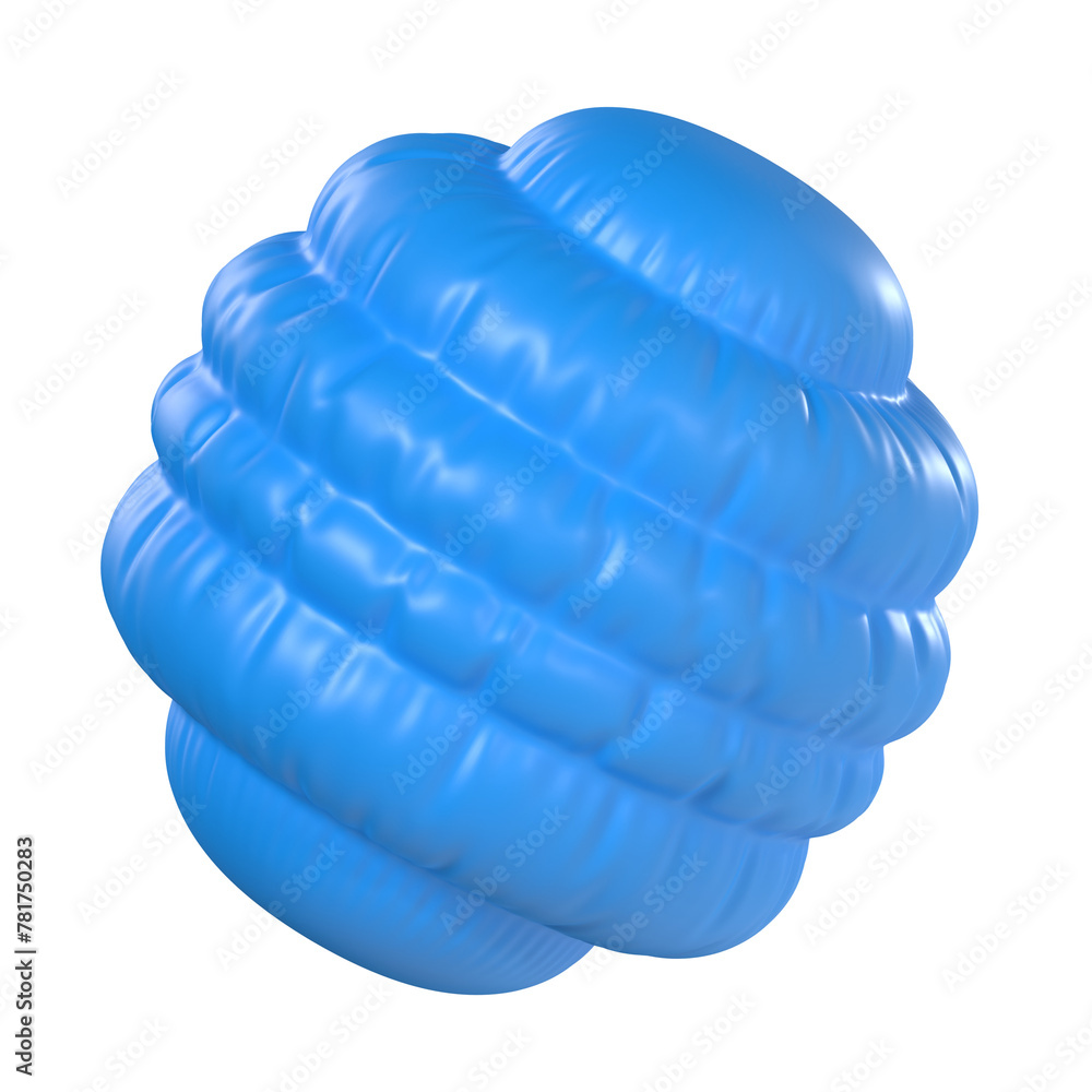 Sphere Shape Abstract Balloon textured 3D Object