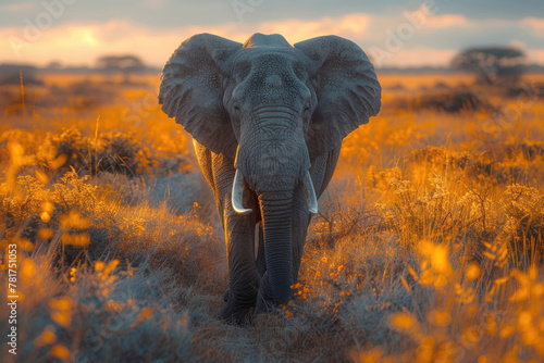 A captivating glimpse of a majestic wild animal in its natural habitat © Veniamin Kraskov