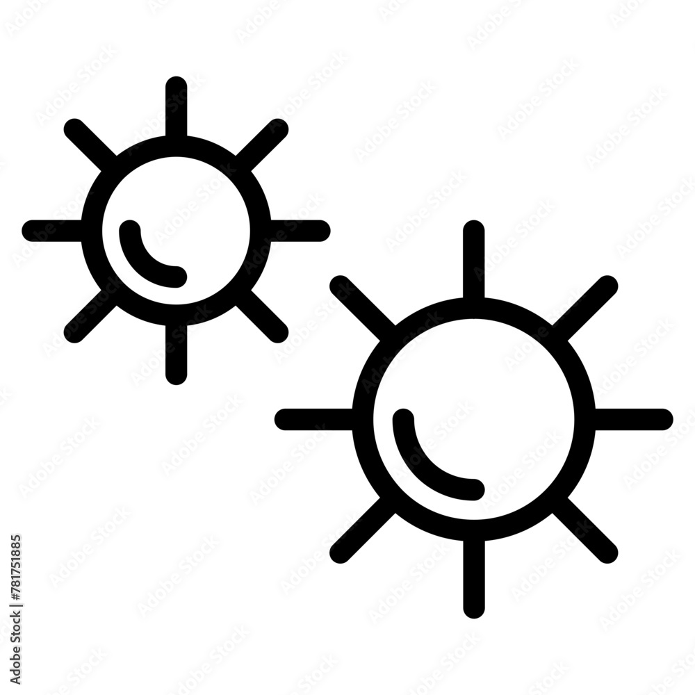 Obraz premium virus, bacteria icon