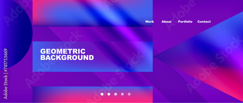 Colorful geometric background with circles. Vector Illustration For Wallpaper, Banner, Background, Card, Book Illustration, landing page