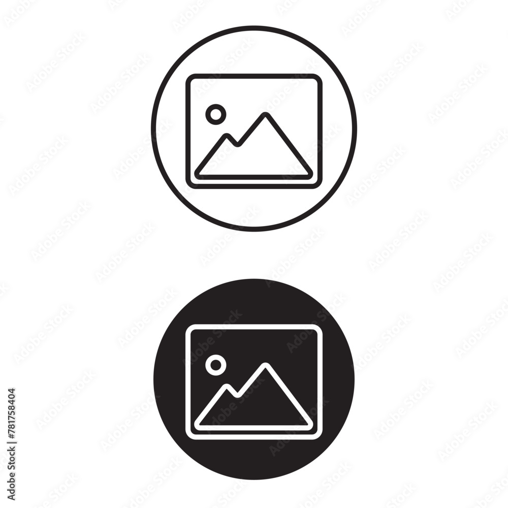 Picture icon vector. photo gallery sign and symbol. image icon vector illustration Picture icon vector. photo gallery sign and symbol. image icon vector illustration