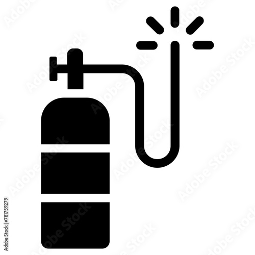 oxygen icon, simple vector design