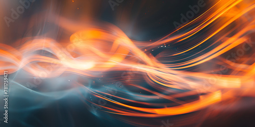Vibrant Abstract Sound Wave Equalizer on Dark Background Soft gradient dynamic abstract background with futuristic pulsating waves of light and energy