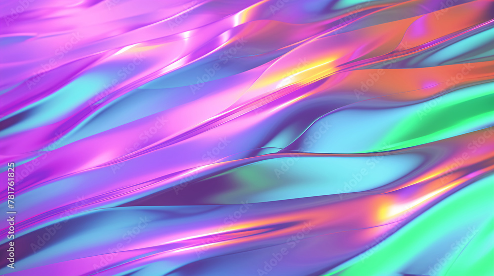Fototapeta premium Digital color wave gradient curve abstract graphic poster PPT background, abstract art background