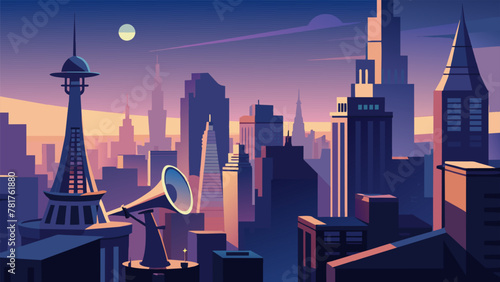 From above the nocturnal metropolis was a glittering patchwork of towering structures each one housing a million untold stories within its