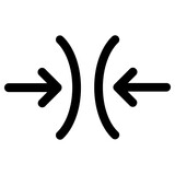 squeeze icon, simple vector design