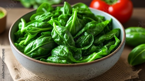  Fresh greens ready for a healthy meal