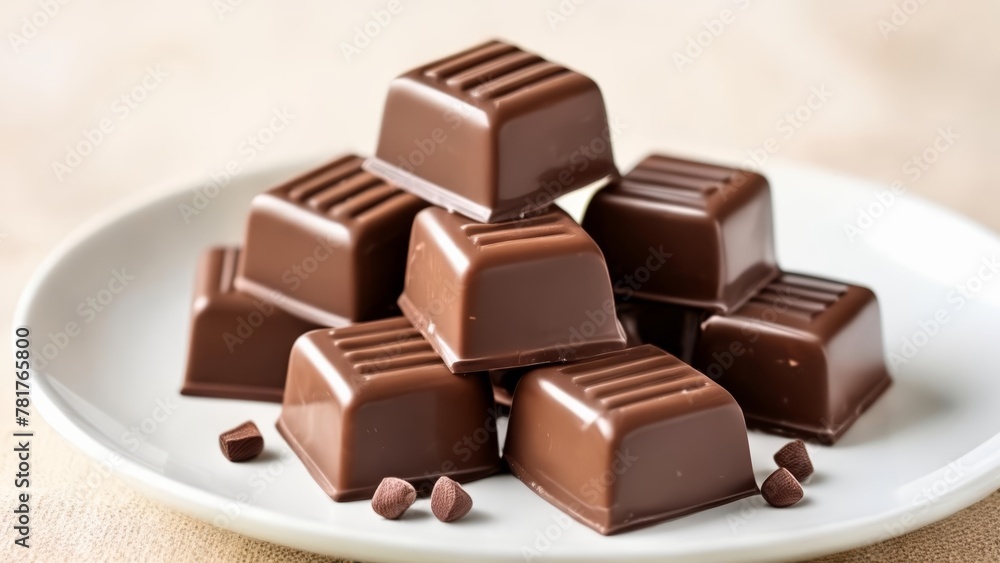 Delicious chocolate truffles ready to be savored Delicious chocolate truffles ready to be savored