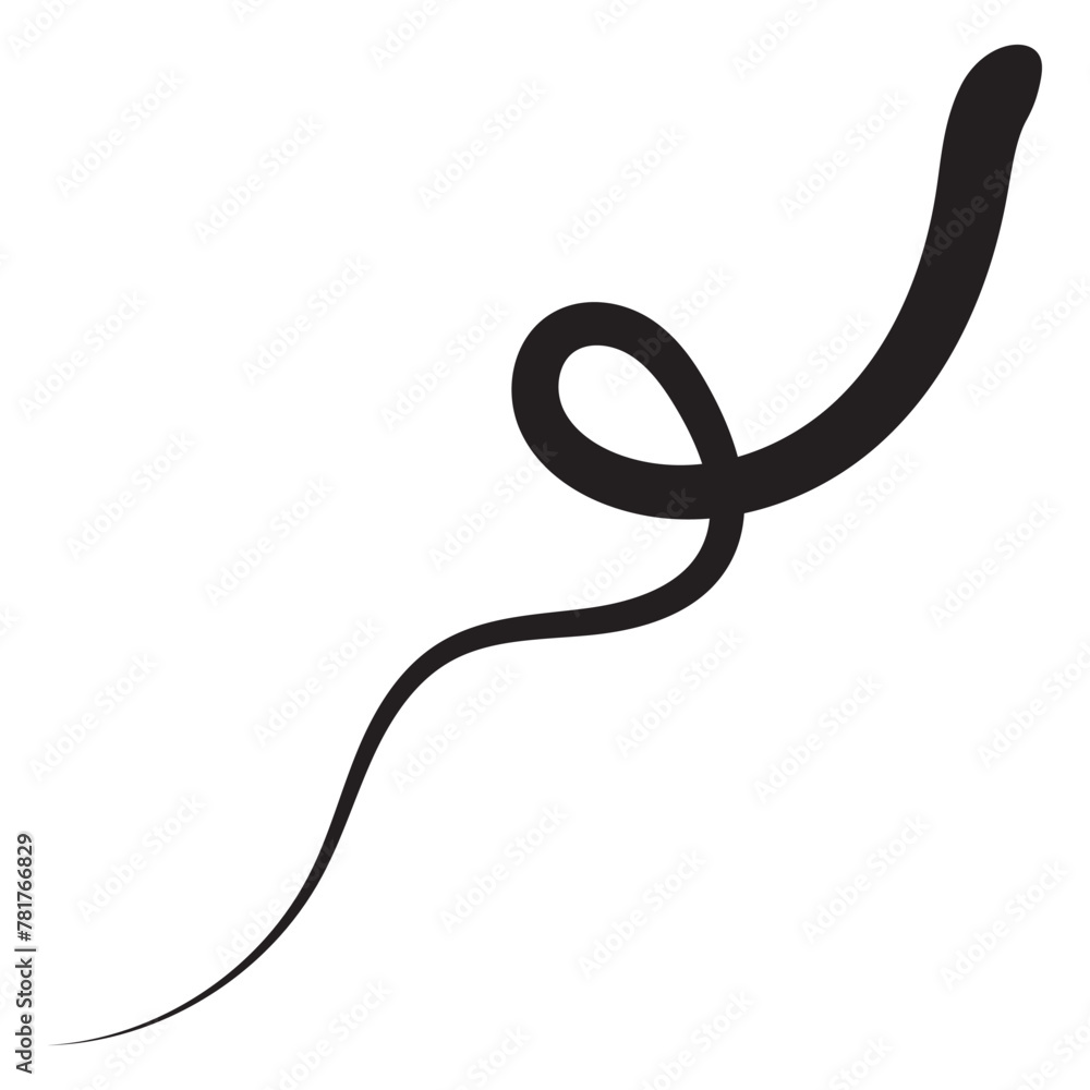 Swirly line doodle vector. 11:11 Swirly line doodle vector. 11:11
