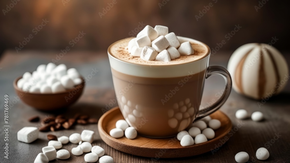Indulge in a cozy moment with a marshmallowtopped hot chocolate Indulge in a cozy moment with a marshmallowtopped hot chocolate