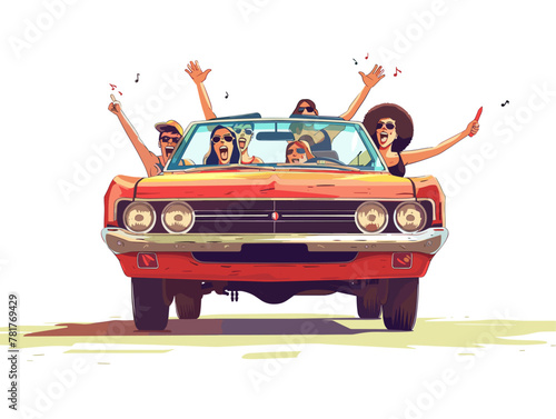 Journey into the Heart with Vintage Vibes: A Nostalgic Road Trip with Friends