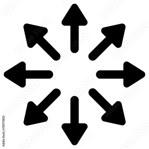 outward icon, simple vector design