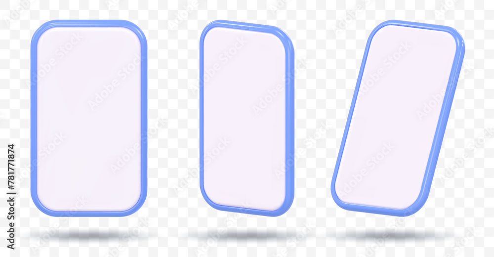 3D Icons isolated smartphone illustration 3D Icons isolated smartphone illustration