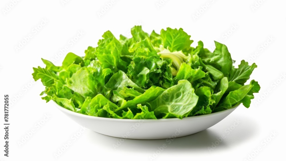 Fresh and vibrant green salad in a bowl Fresh and vibrant green salad in a bowl