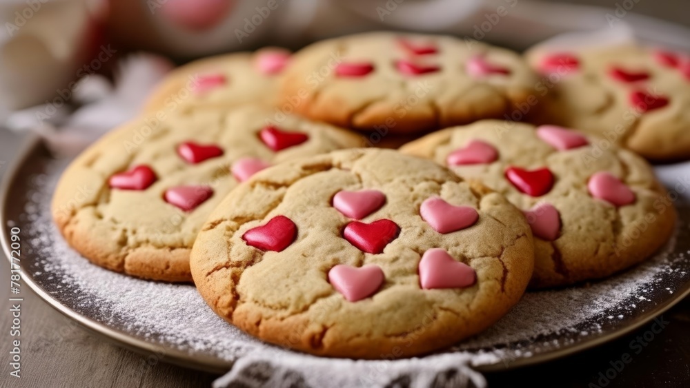  Heartshaped cookies for a sweet Valentines treat