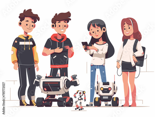 Youthful Tech Enthusiasts Unveil their Robotics Prowess in Competitive Arena