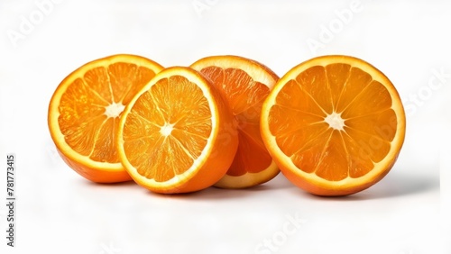  Freshly sliced oranges ready to enjoy