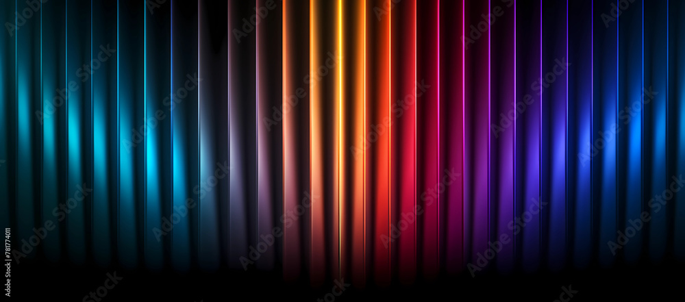Black background with rainbow color gradient