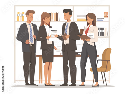 Auditors Inspecting Bank Records for Financial Compliance and Fraud Prevention