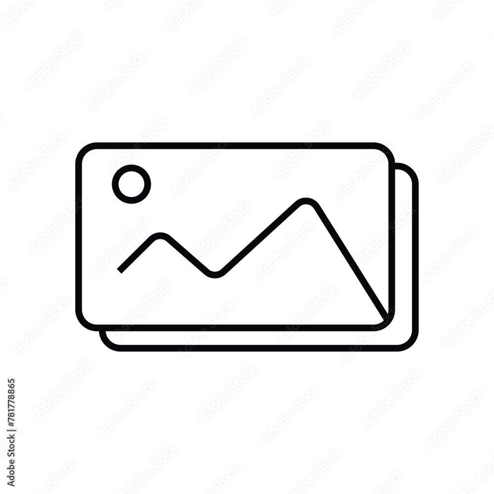 Image vector icon, gallery symbol. Modern, simple flat vector illustration for web site or mobile app. high quality black style vector icons. Vector illustration. Eps file 262. Image vector icon, gallery symbol. Modern, simple flat vector illustration for web site or mobile app. high quality black style vector icons. Vector illustration. Eps file 262.