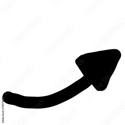 illustration of a black arrow