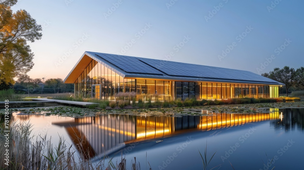 Renewable energy research facility with a focus on solar, wind, and hydroelectric power