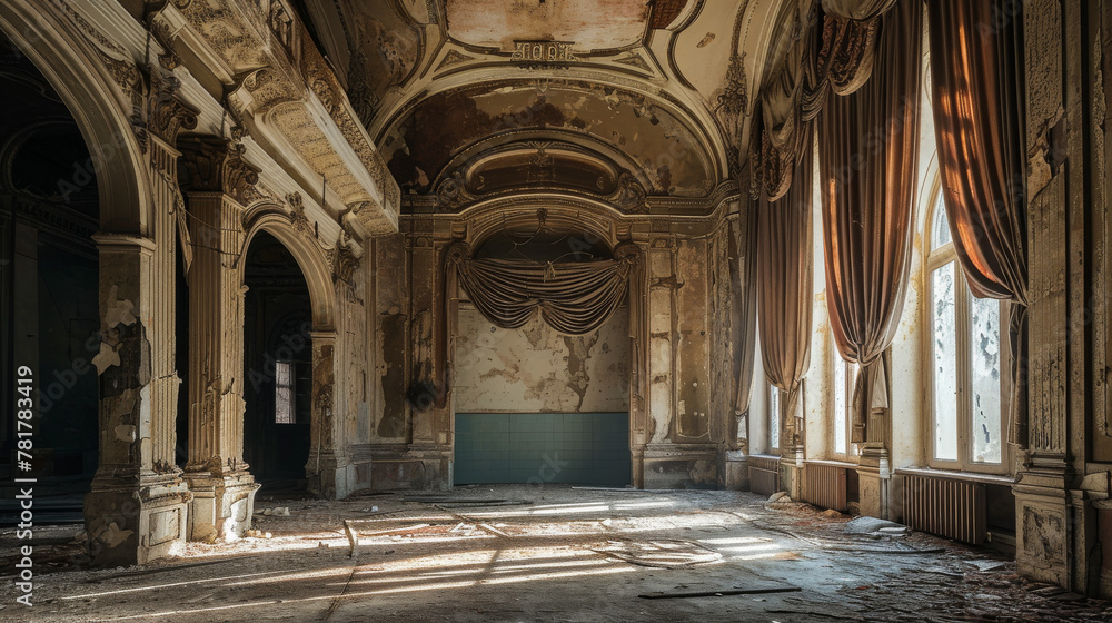 Forgotten Elegance: Capturing the Timeless Beauty of an Abandoned Baroque Hall