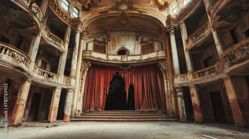 Fading Splendor  Exploring the Abandoned Grandeur of a Historic Theater