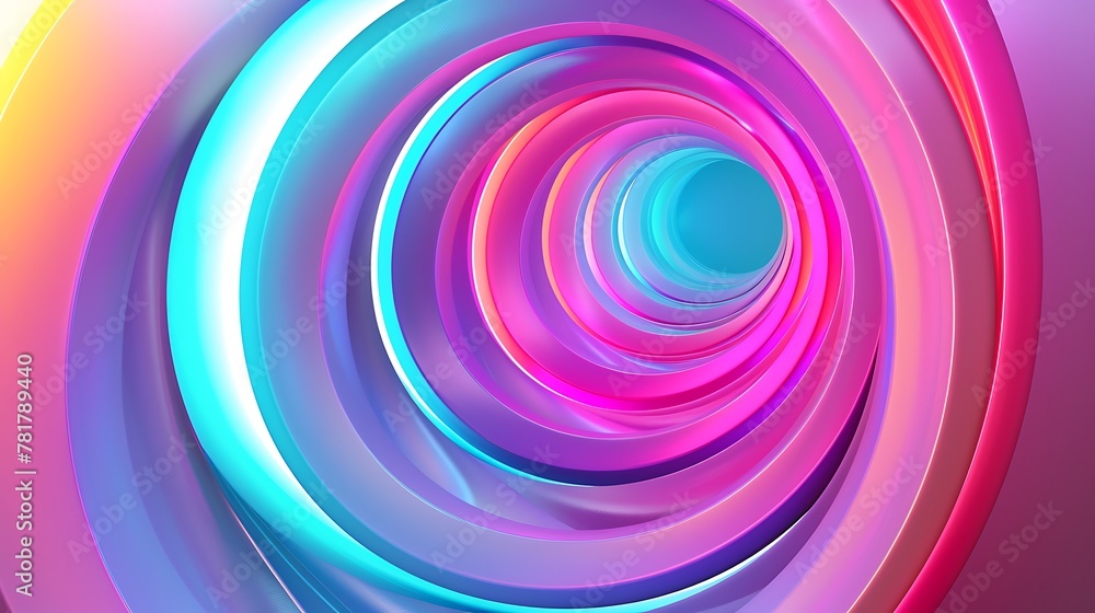Abstract spectrum holographic background with circle a trendy colorful backdrop in pastel neon color Abstract spectrum holographic background with circle a trendy colorful backdrop in pastel neon color