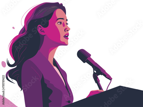 Empowering Oratory: A Female Politician Advocates for Gender Equality, Inspiring Societal Transformation