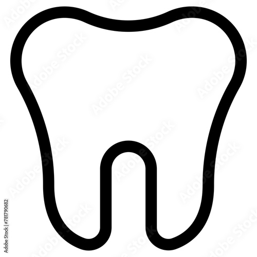tooth icon, simple vector design