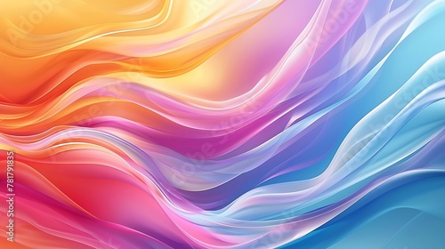 Colorful wave abstract gradient background