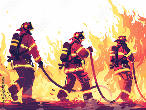 Blazing Bravery: Firefighters' Unwavering Courage in Overcoming the Inferno's Wrath