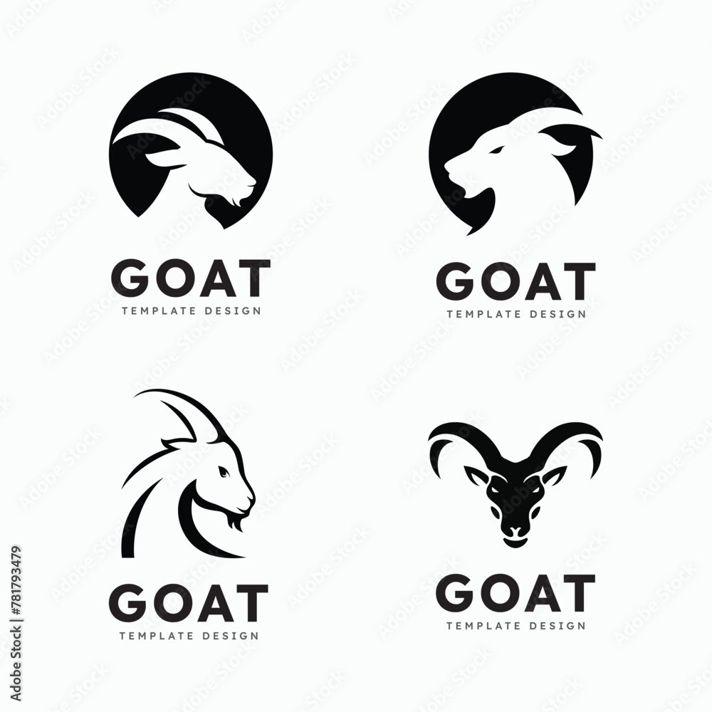 Goat Logo Template vector icon Goat Logo Template vector icon