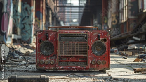 Boombox Sessions in Graffiti Laden Alleys, A Retro Revival photo