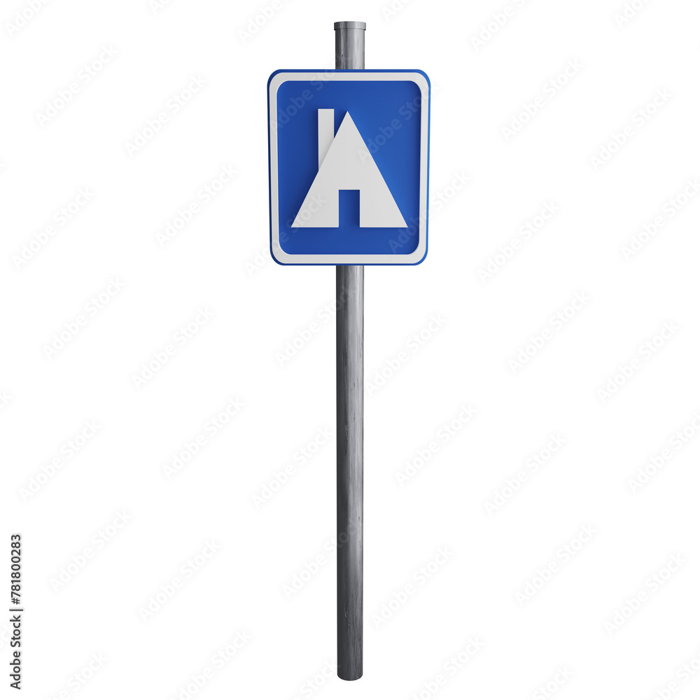 Hostel sign on the road clipart flat design icon isolated on transparent background, 3D render road sign and traffic sign concept Hostel sign on the road clipart flat design icon isolated on transparent background, 3D render road sign and traffic sign concept