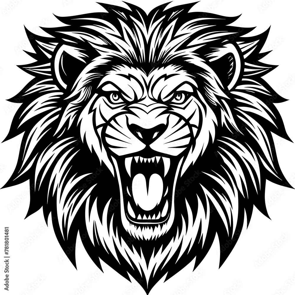 Fototapeta premium head of lion