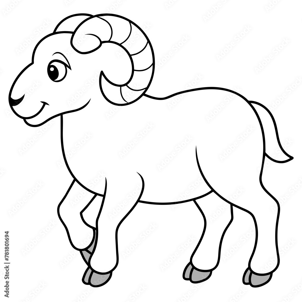 Obraz premium cartoon sheep