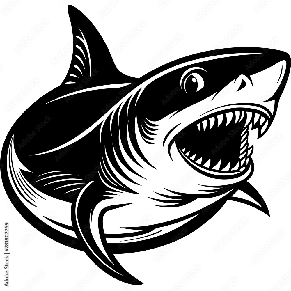 Obraz premium shark illustration