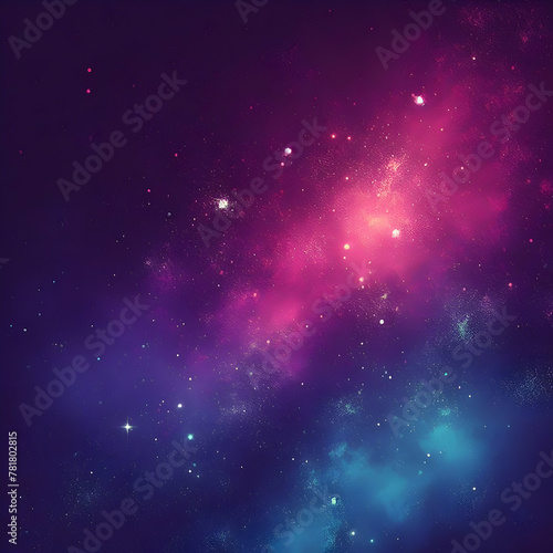 dark blue purple pink , a rough abstract retro vibe background template or spray texture color gradient shine,space,star,sky, galaxy, illustration, Ai generated © Fayyaz