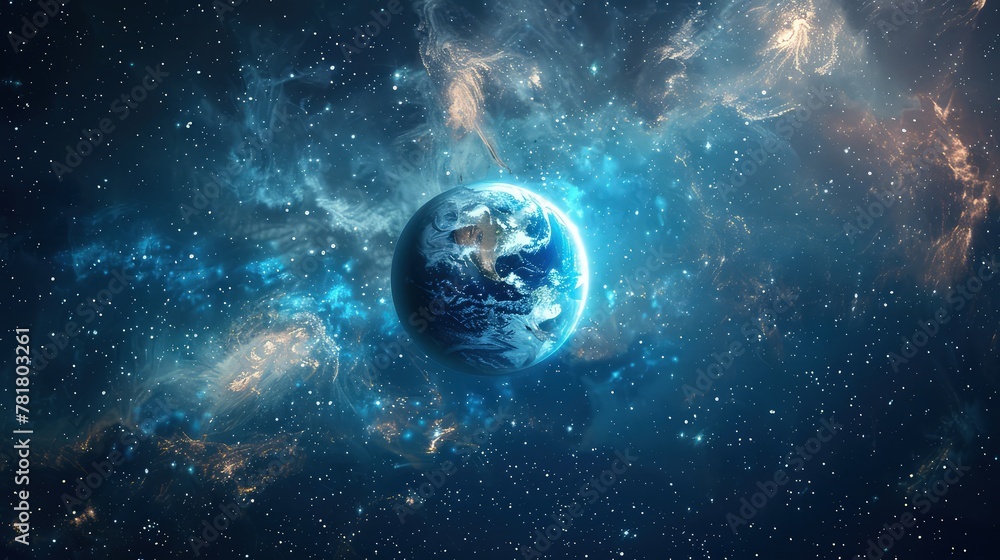 planet earth in space